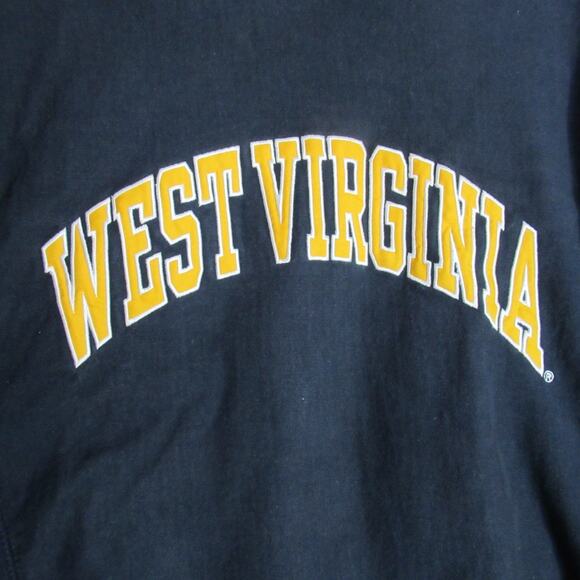 Steve & Barrys Sweatshirt Mens Size Large Blue Fleece West Virginia Logo School - Picture 3 of 7